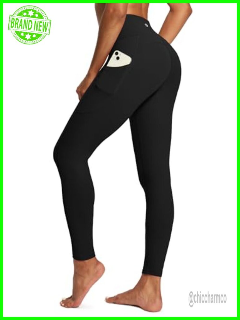 High Waisted Tummy Control Leggings with Pockets for Workout Yoga